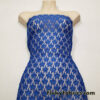 Royal Blue Stretch Flowery Lace Fabric