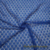 Royal Blue Stretch Flowery Lace Fabric