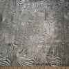 Silver and Black Swirl Design Metallic Brocade Fabric