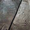 Silver and Black Swirl Design Metallic Brocade Fabric