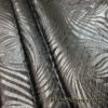 Silver and Black Swirl Design Metallic Brocade Fabric