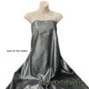 Silver and Black Swirl Design Metallic Brocade Fabric
