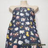 Cartoon Farm Animals Print on Bullet Textured Liverpool Fabric