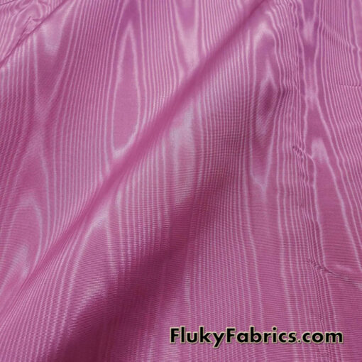 Charm Pink Moire/Moiré Taffeta Fabric 45″ Wide