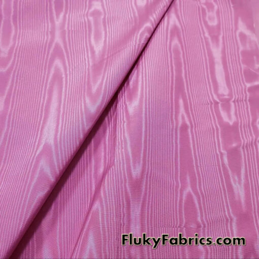 Charm Pink Moire/Moiré Taffeta Fabric 45″ Wide