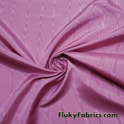 Charm Pink Moire/Moiré Taffeta Fabric 45″ Wide