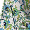 Paisleys and Flowers on White Nylon Spandex Fabric