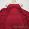 Red Hacci Sweater Knit with Red and Silver Shiny Lurex Accents Fabric