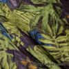 Tropical Foliage Crinkled Gauze Cotton Woven Fabric