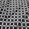 Monochrome Grid Squares 4-Way Stretch Nylon Spandex Fabric