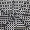 Monochrome Grid Squares 4-Way Stretch Nylon Spandex Fabric