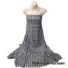 Monochrome Grid Squares 4-Way Stretch Nylon Spandex Fabric