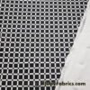 Monochrome Grid Squares 4-Way Stretch Nylon Spandex Fabric