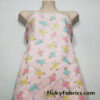 Clowns and Confetti on Pink 100% Cotton Flannel Fabric