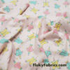 Clowns and Confetti on Pink 100% Cotton Flannel Fabric