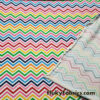 Colorful Zig-Zag Chevron Print on Lightweight Cotton Spandex Jersey Fabric