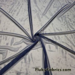Navy Solid Power Mesh Nylon Spandex Fabric at flukyfabrics.com