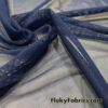 Navy Solid Power Mesh Nylon Spandex Fabric