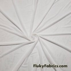 Off White Solid Power Mesh Nylon Spandex Fabric at flukyfabrics.com