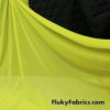 Pale Fluorescent Yellow Solid Power Mesh Nylon Spandex Fabric