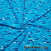 Whales and Marine Life in Shades of Blue Swimsuit Fabric
