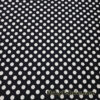 Big White Polka Dots on Black Nylon Spandex Bathing Suit Fabric
