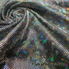 Broken Glass Iridescent Suncatcher Style Metallic Spandex Fabric