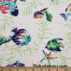 Colorful Fish and Plants Print on Cotton Jersey by the Yard at flukyfabrics.com