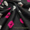 Lips Print on Slub Jersey Knit Fabric