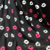 Lips Print on Slub Jersey Knit Fabric