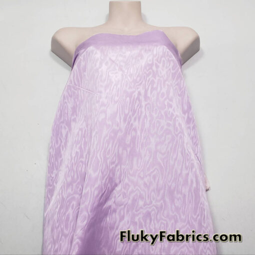 Pale Lilac Moire Taffeta Moiré Taffeta 48″ Wide