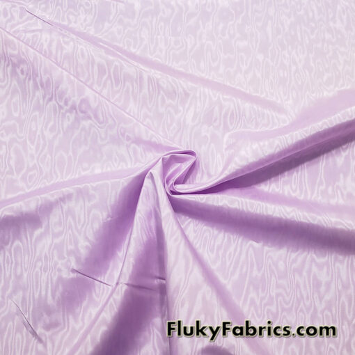 Pale Lilac Moire Taffeta Moiré Taffeta 48″ Wide