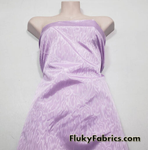 Pale Lilac Moire Taffeta Moiré Taffeta 48″ Wide