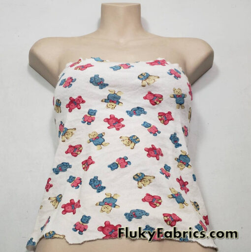 Vintage Bears on Off White Rib