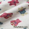 Vintage Bears on Off White Rib