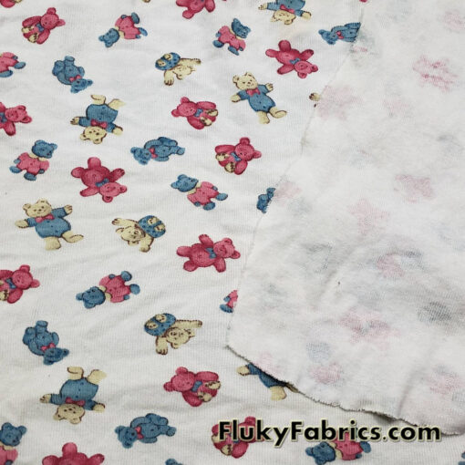 Vintage Bears on Off White Rib