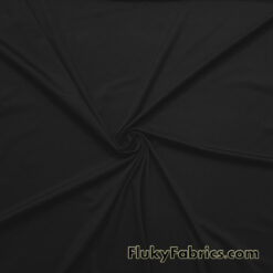 Black Solid High Quality Recycled Poly Spandex Fabric