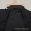 Black Solid High Quality Recycled Poly Spandex Fabric Half Yards