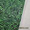 Green and Black Animal Print Poly Spandex Fabric