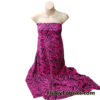 Hot Pink and Black Zebra Style Animal Print Poly Spandex Fabric