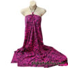 Hot Pink and Black Zebra Style Animal Print Poly Spandex Fabric