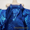 Royal Blue on Navy Mystique Metallic Foggy Foil Spandex Fabric