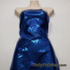 Royal Blue on Navy Mystique Metallic Foggy Foil Spandex Fabric