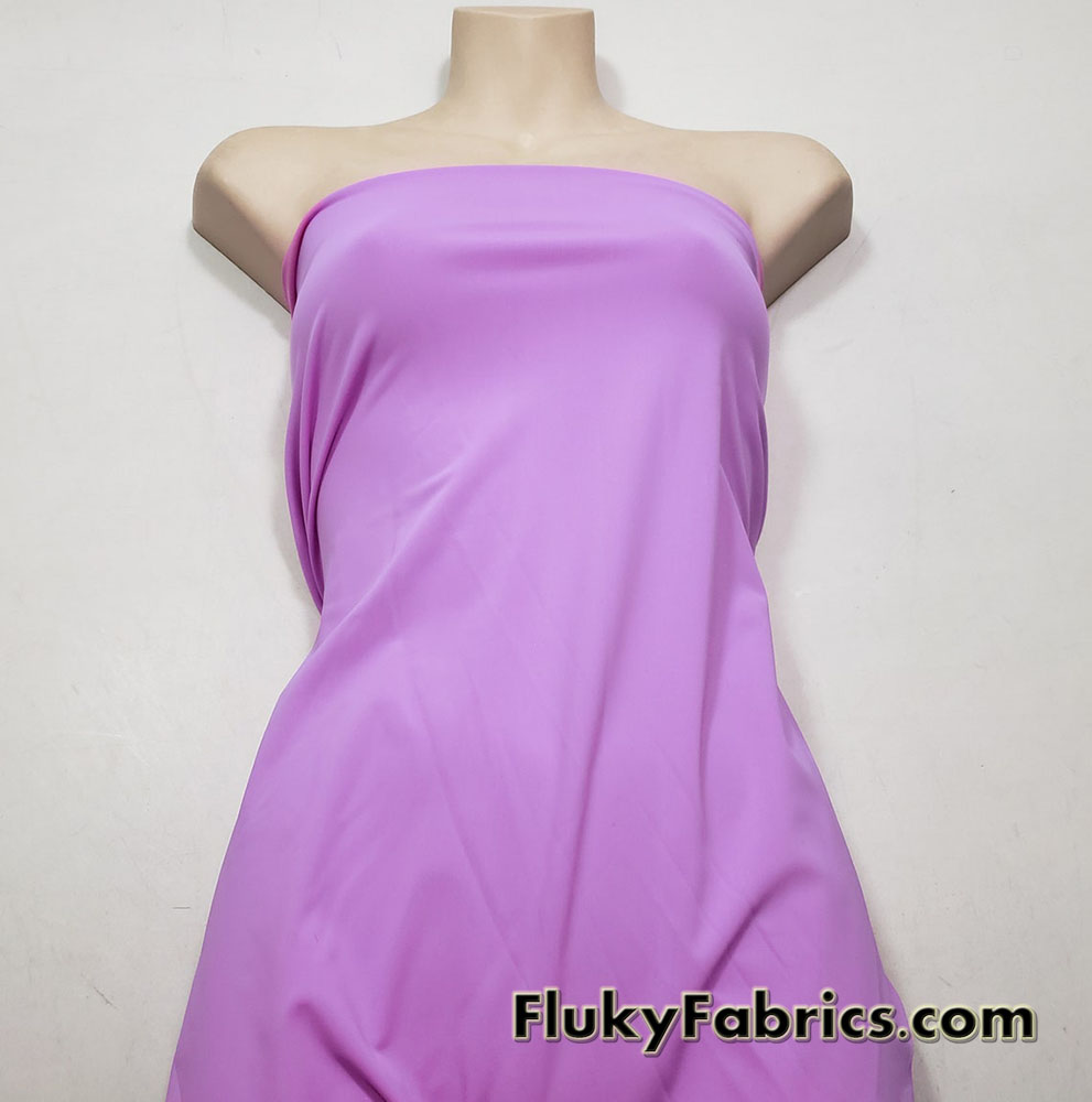 Wild Orchid Pink Solid Matte Nylon Spandex Fabric