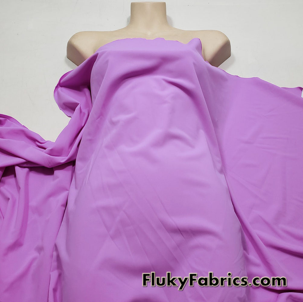 Wild Orchid Pink Solid Matte Nylon Spandex Fabric