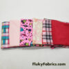 Jersey Print Assorted Fabric Cuts Bundle for Apparel and Other Crafts