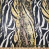 Abstract Snake Animal Print with Clear Foil Lightweight Poly Spandex Venezia Fabric by the Yard at flukyfabrics.com