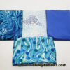 Blue Colorway Print and Solid Assorted Spandex Fabric Bundle for Swimsuits, Hair Bands, Bikinis, Athleticwear, Swimwear and Other Crafts
