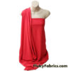 Dark Hot Coral Color Solid Matte Nylon Spandex Fabric