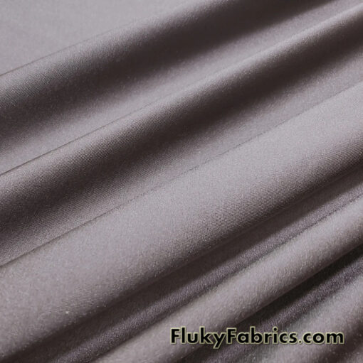Dark Taupe Color Shiny 4-Way Spandex Fabric